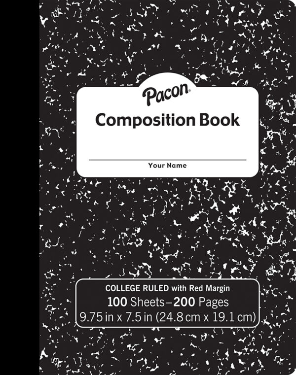 COMPOSITION BOOK 9/32 IN RULED WITH MARGIN