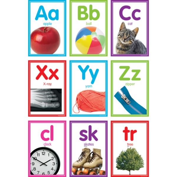 COLORFUL PHOTO ALPHABET CARD