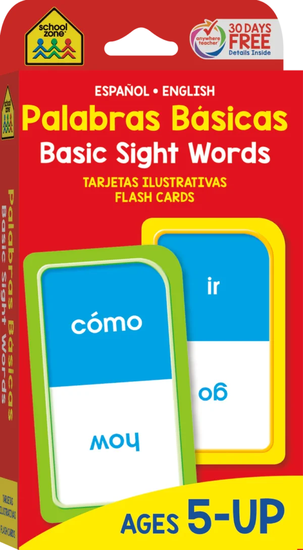 Bilingual Basic Sight Words Flash Cards