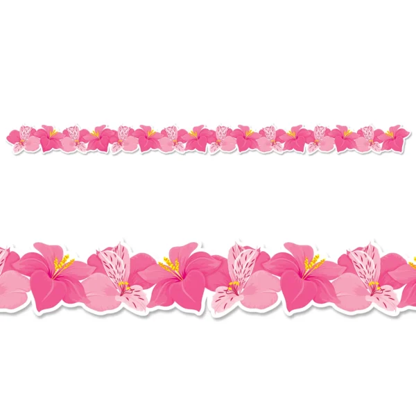 Pink Blooms Border