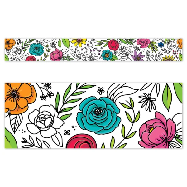 Doodly Blooms Border
