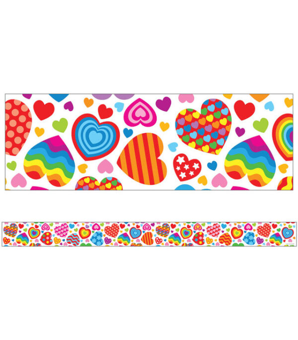 Groovy Hearts Straight Borders