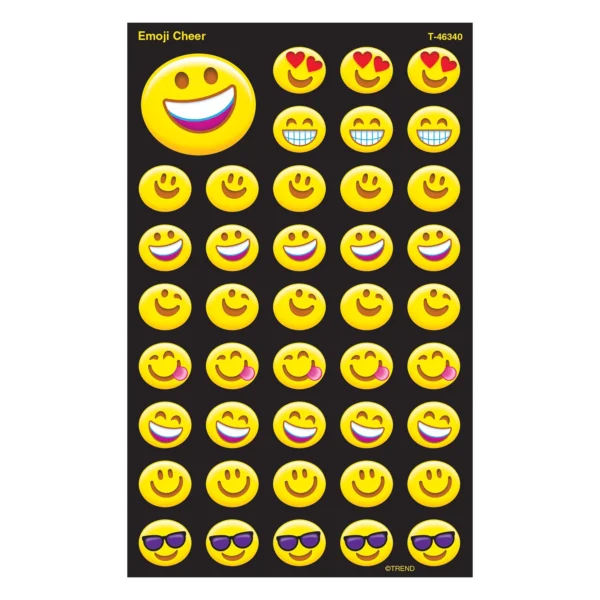 Emoji Cheer super Shapes Stickers
