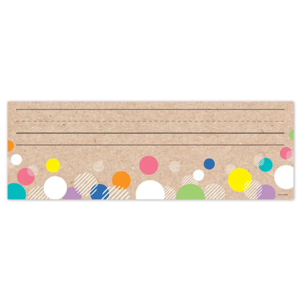 Krafty Pop! Colorful Kraft Bubbles Name Plates