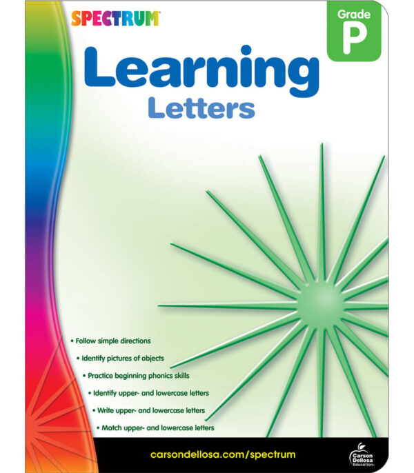 Learning Letters Workbook Grade PK-K
