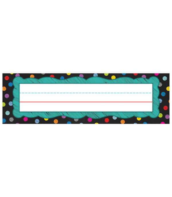 Colorful Chalkboard Name Plates