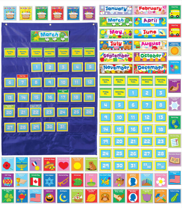 Deluxe Calendar Pocket Chart
