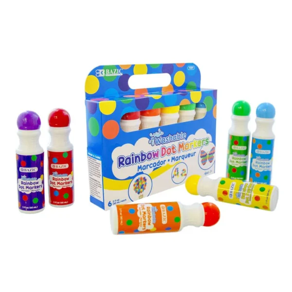 DOT MARKERS WASHABLE 6COLOR PACK