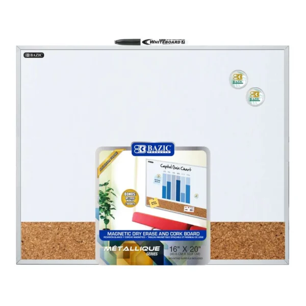 MAGNETIC DRY ERASE/CORK 16X20