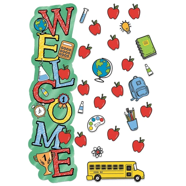 BACK TO SCHOOL WELCOME DOOR DECOR