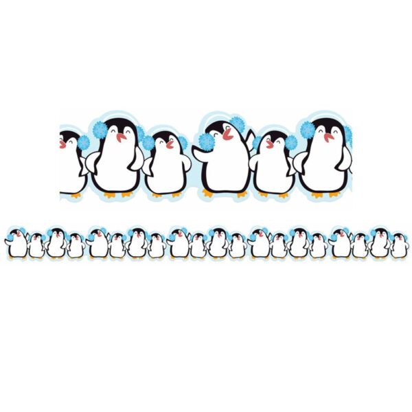 WINTER PENGUINS BORDERS