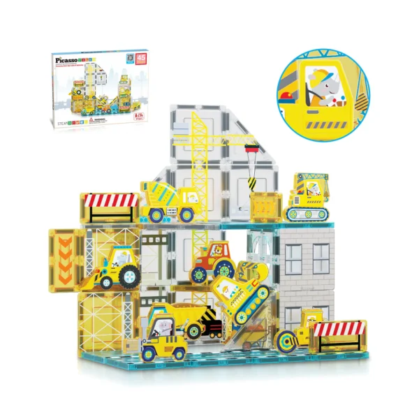 CONSTRUCTION SET WITH 8 VEHICLES