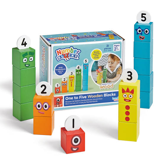 NUMBERBLOCKS 1 TO 5 WOODEN BLOCK