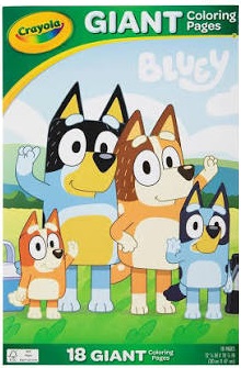 CRAYOLA GIANT COLORING PAGES BLUEY