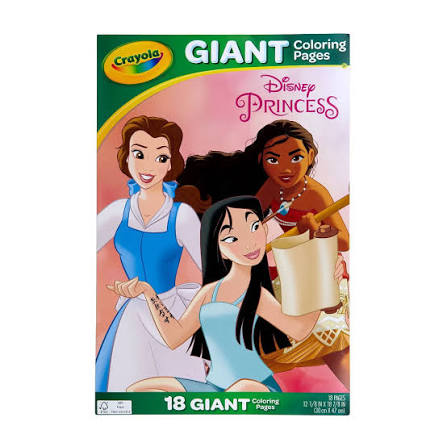 GIANT COLORING PAGES PRINCESS